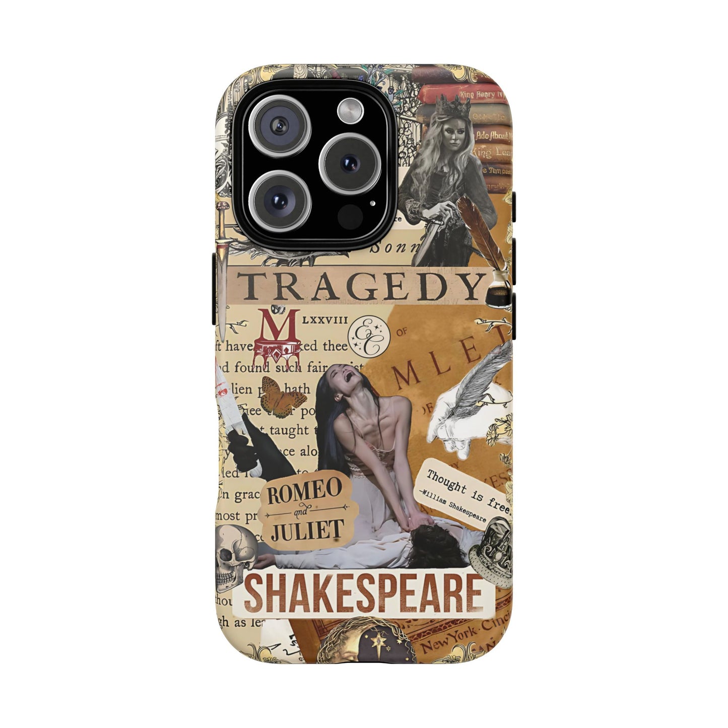 Shakespeare Tragedy Collage Tough Phone Case