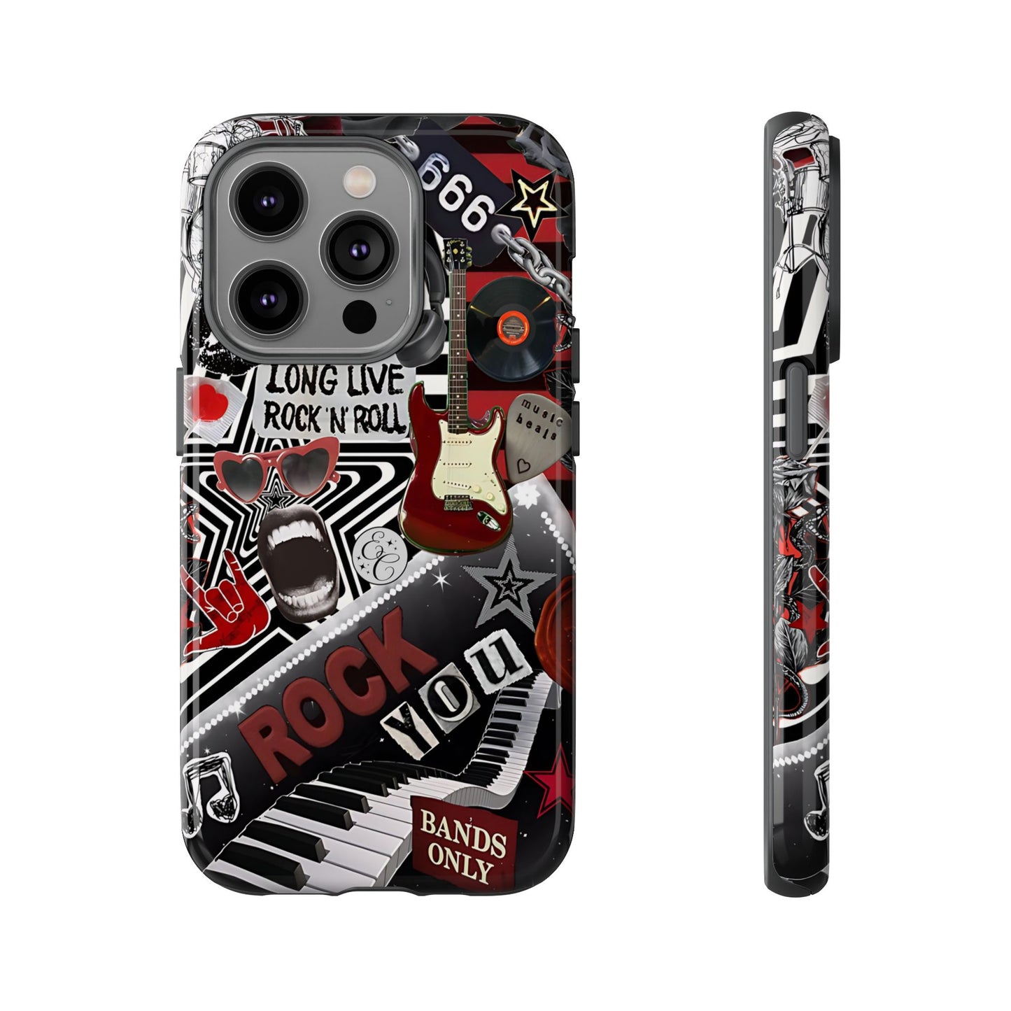 Rock and Roll Collage Tough Phone Case