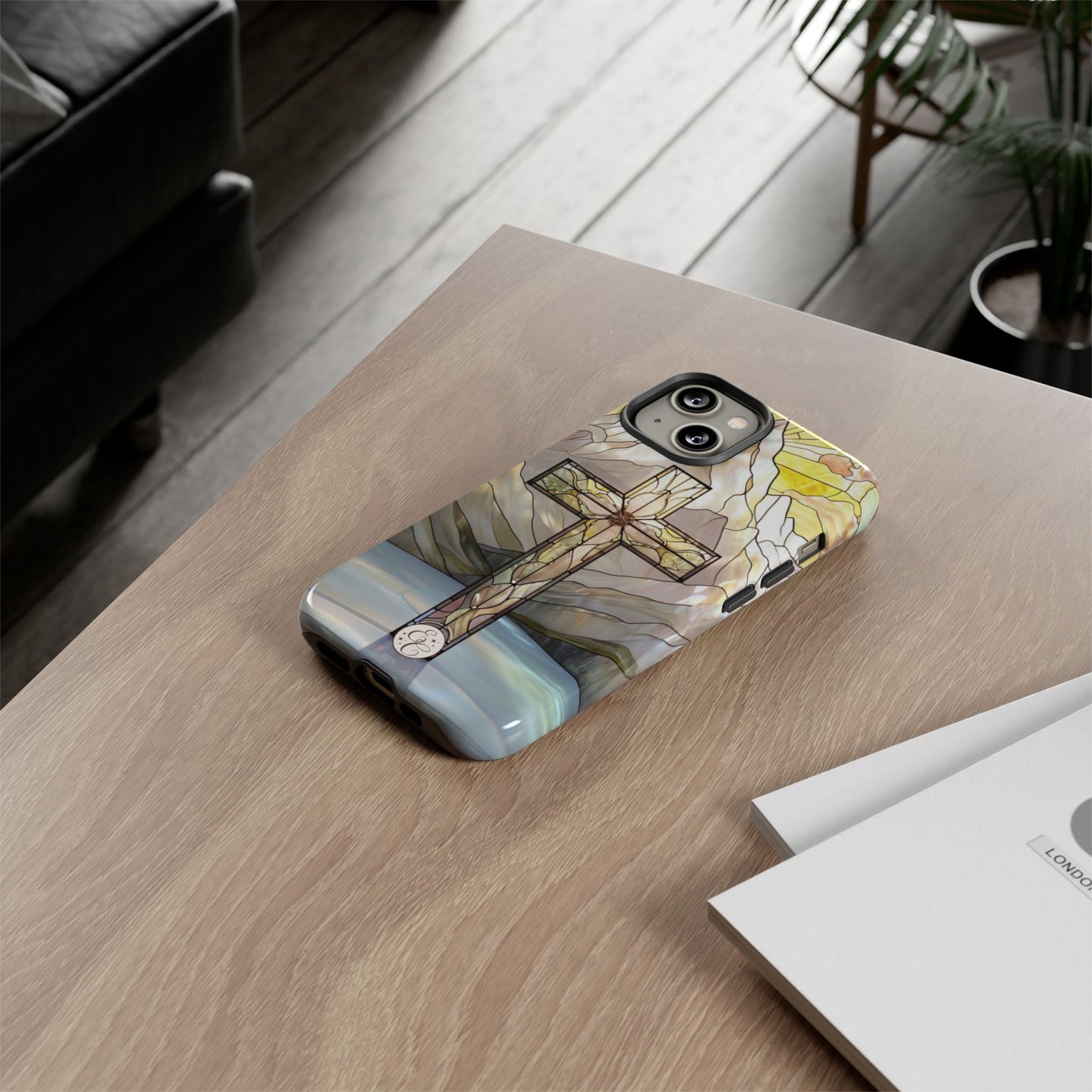 Stained Glass Cross Tough Phone Case