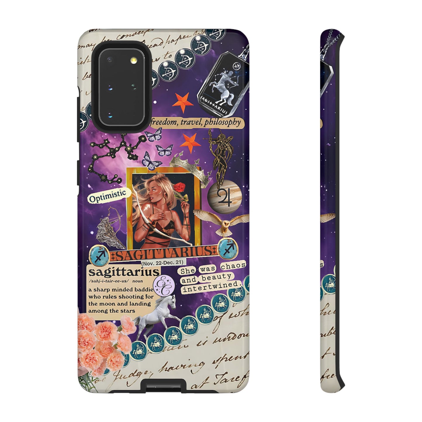 Sagittarius Zodiac Star Sign Tough Phone Case