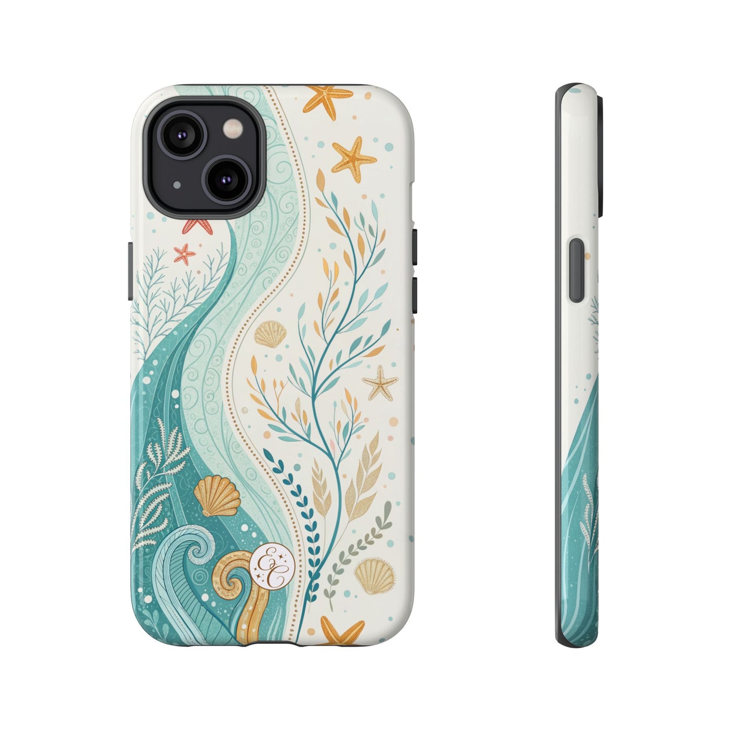 Ocean Boho Doodle Tough Phone Case
