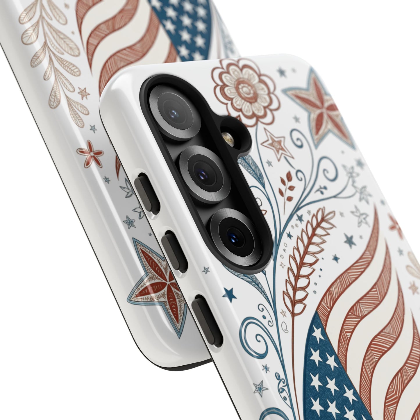Boho American Flag Tough Phone Case