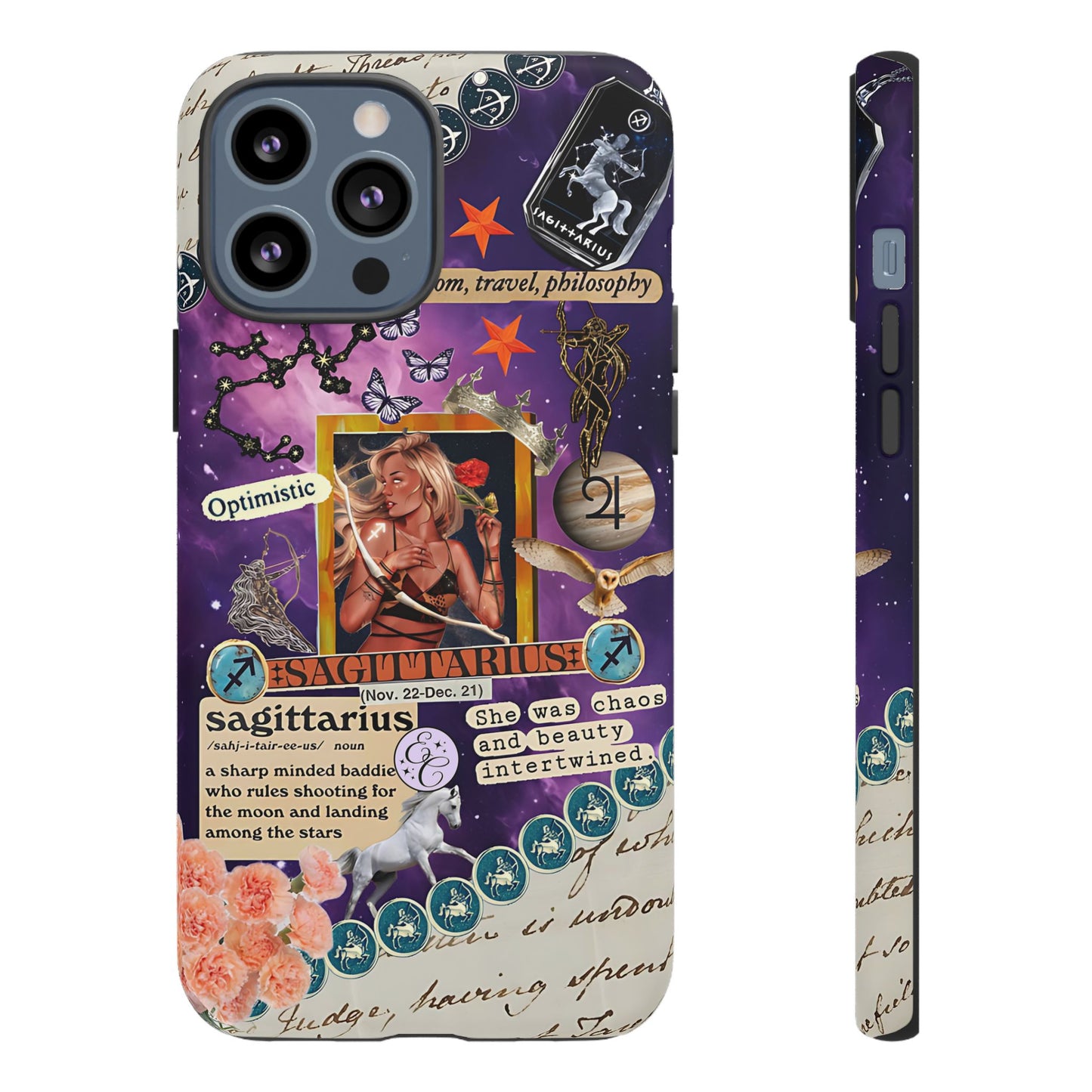 Sagittarius Zodiac Star Sign Tough Phone Case