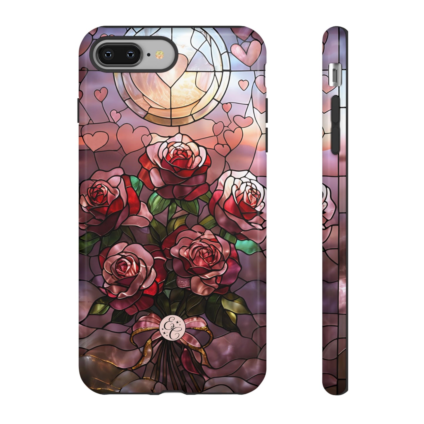Bouquet of Roses Stained Glass Tough Phone Case