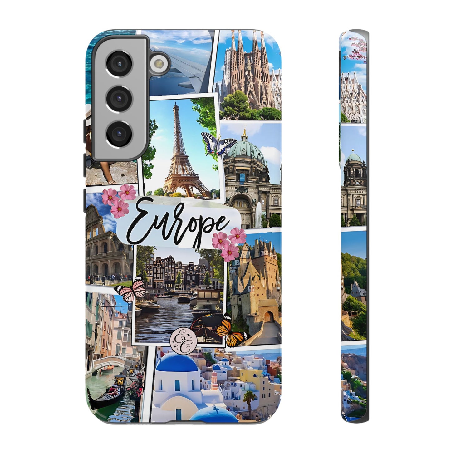 Europe Travel Collage Tough Phone Case