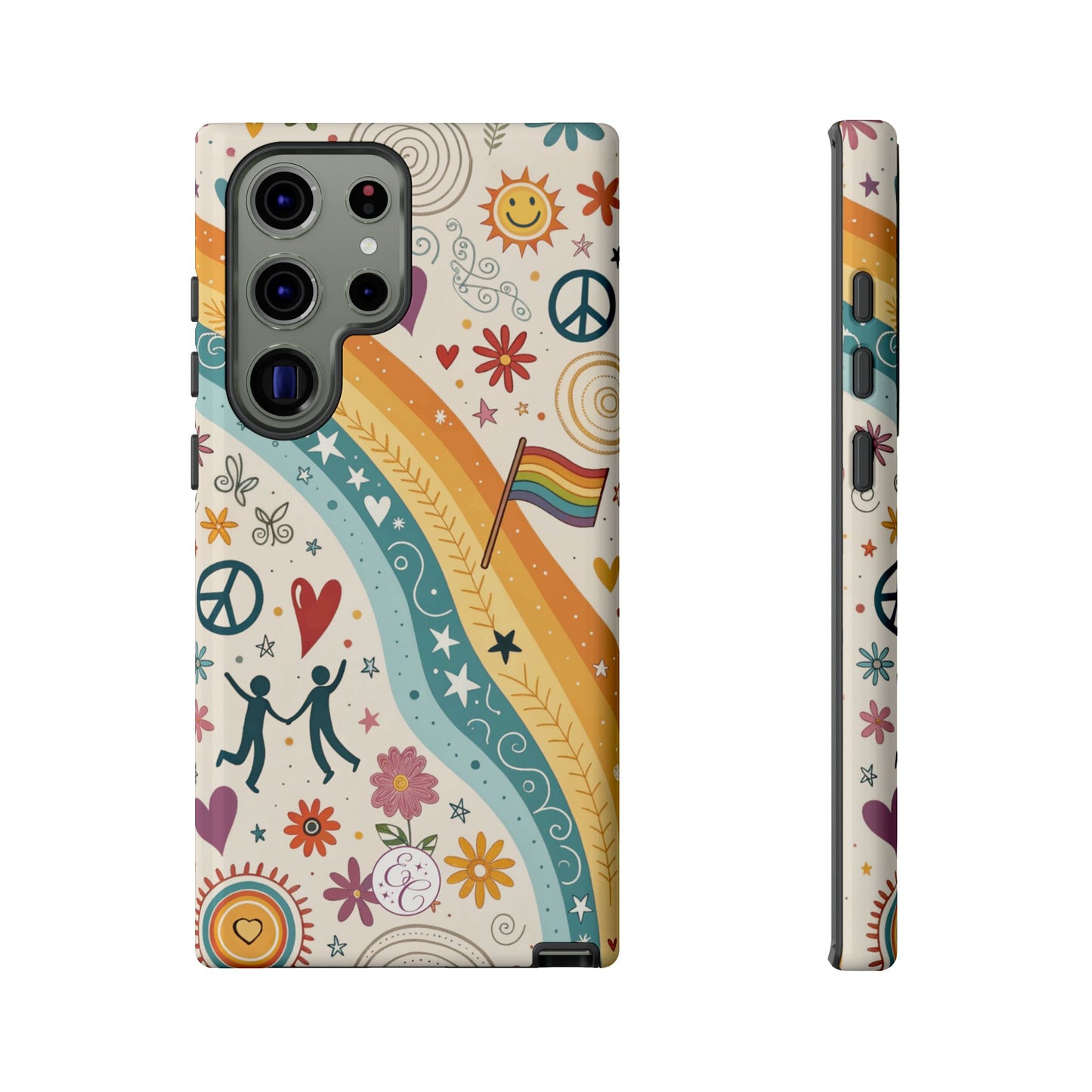 LGTBQ+ Pride Boho Doodle Tough Phone Case