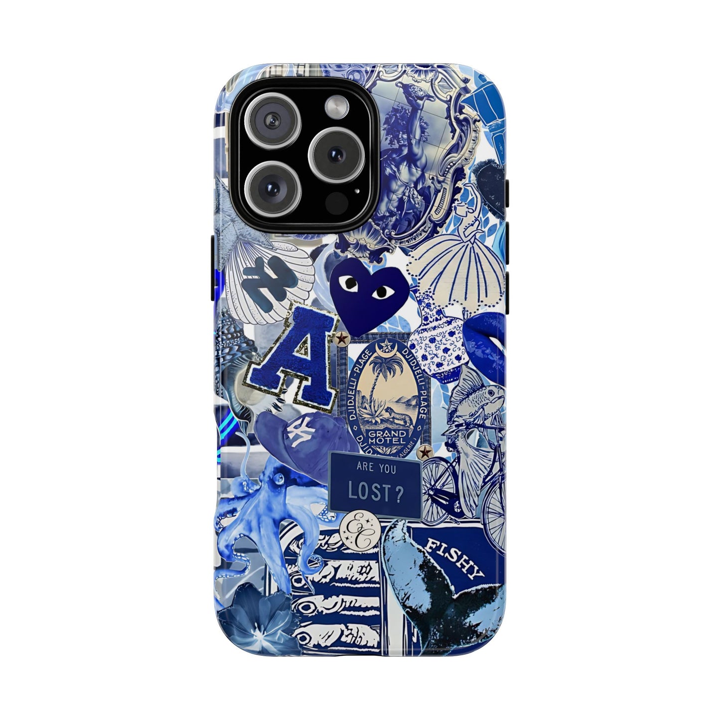 Blue Collage Tough Phone Case