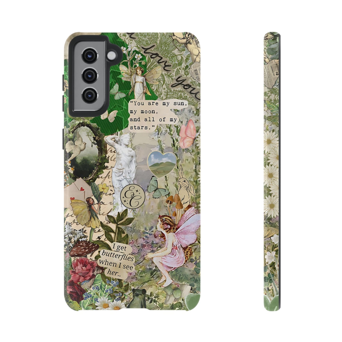 Vintage Botanical Collage Tough Phone Case