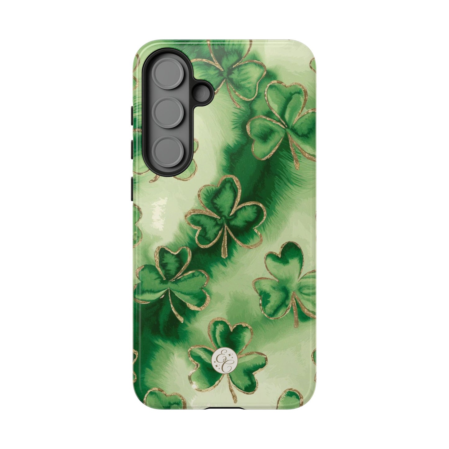 Shamrock Watercolor Pattern Tough Phone Case