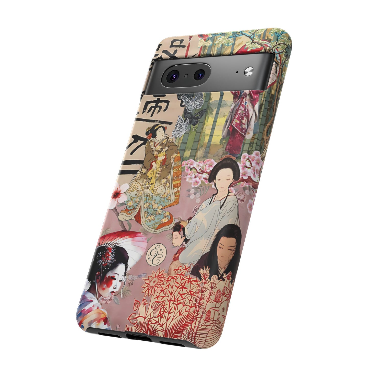 Japanese Geisha Collage Tough Phone Case