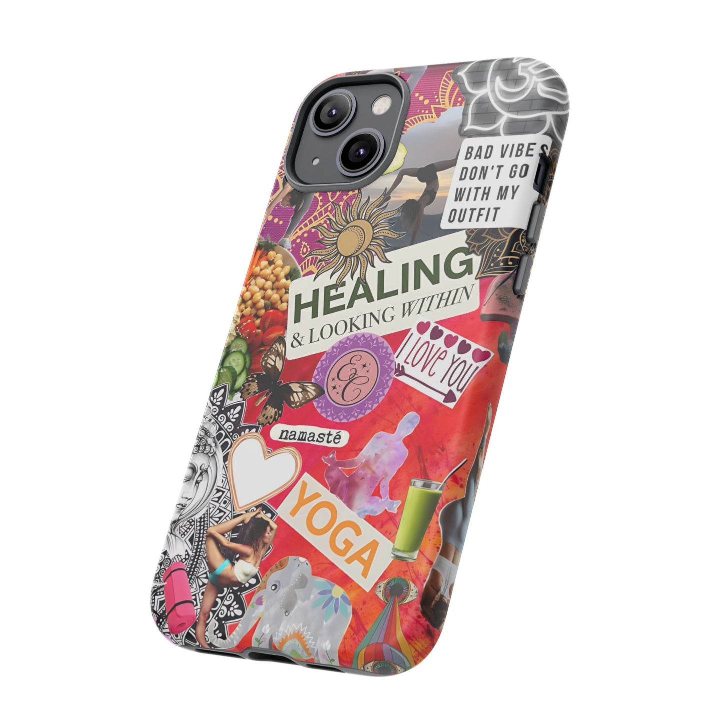 Yoga and Meditation Collage Tough Phone Case