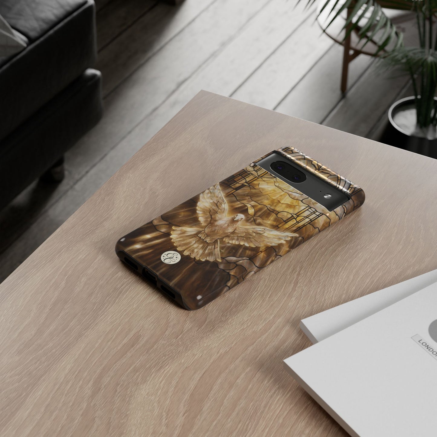 Holy Spirit Stained Glass Tough Phone Case