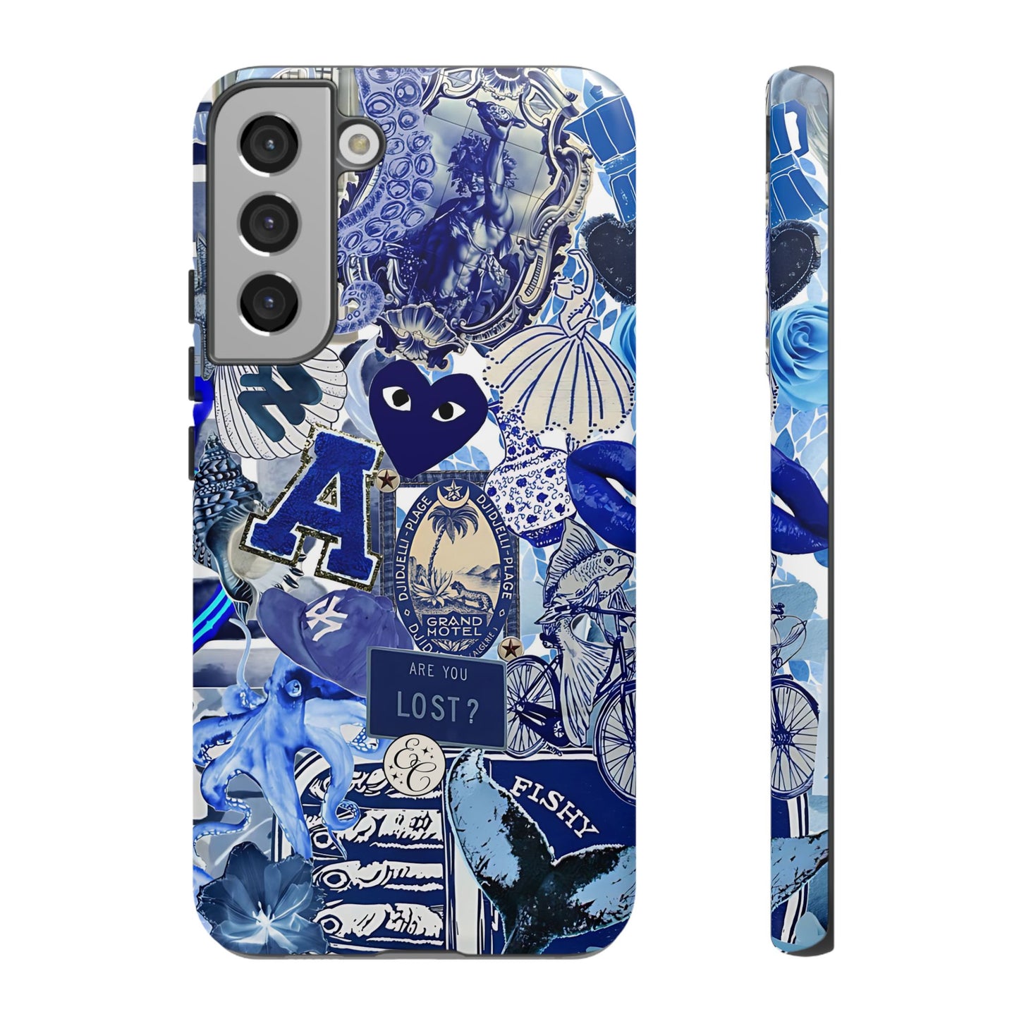 Blue Collage Tough Phone Case