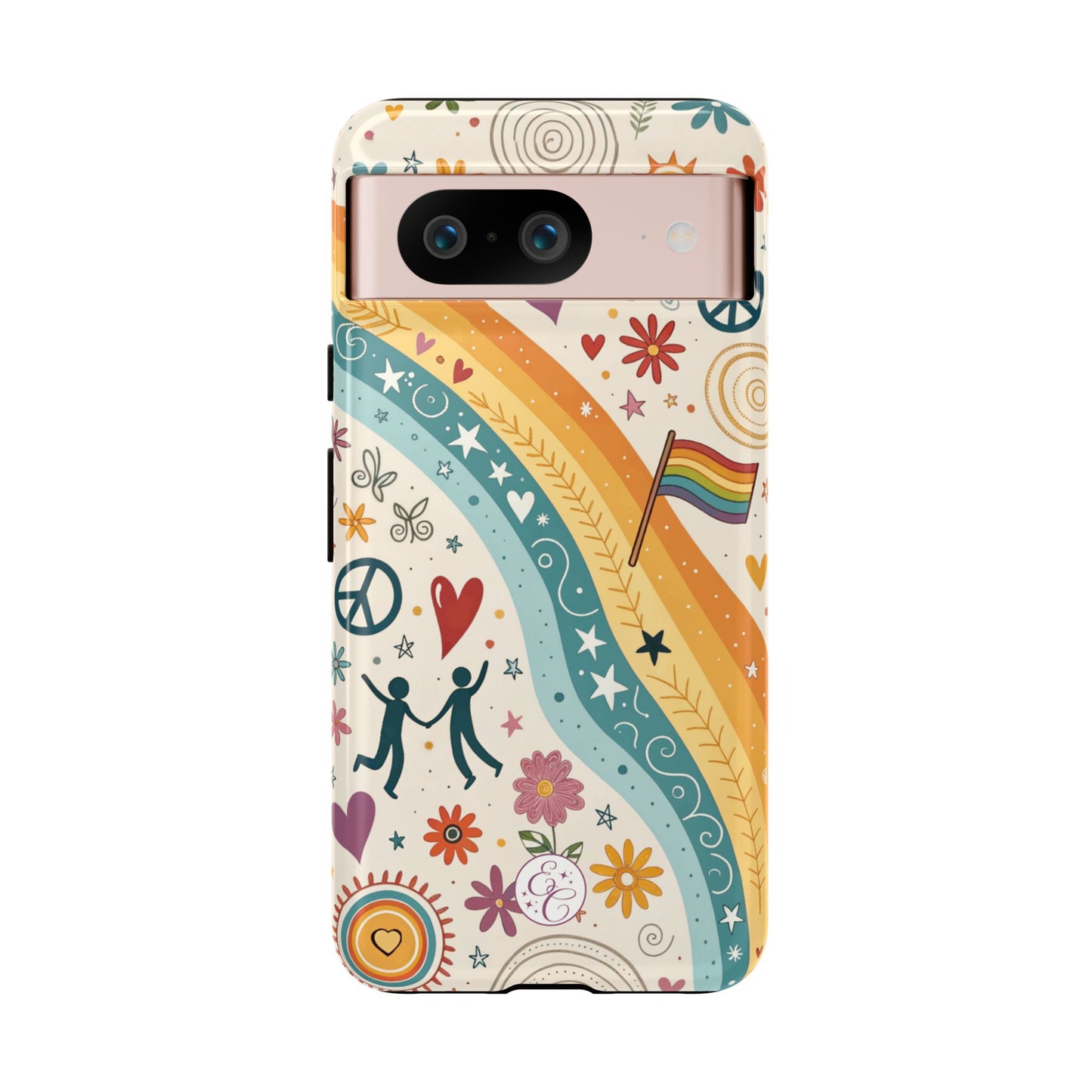 LGTBQ+ Pride Boho Doodle Tough Phone Case