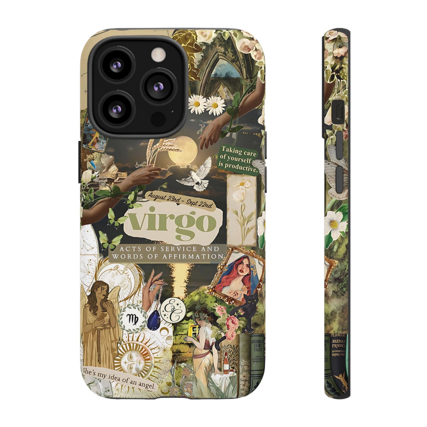 Virgo Vintage Zodiac Collage Tough Phone Case
