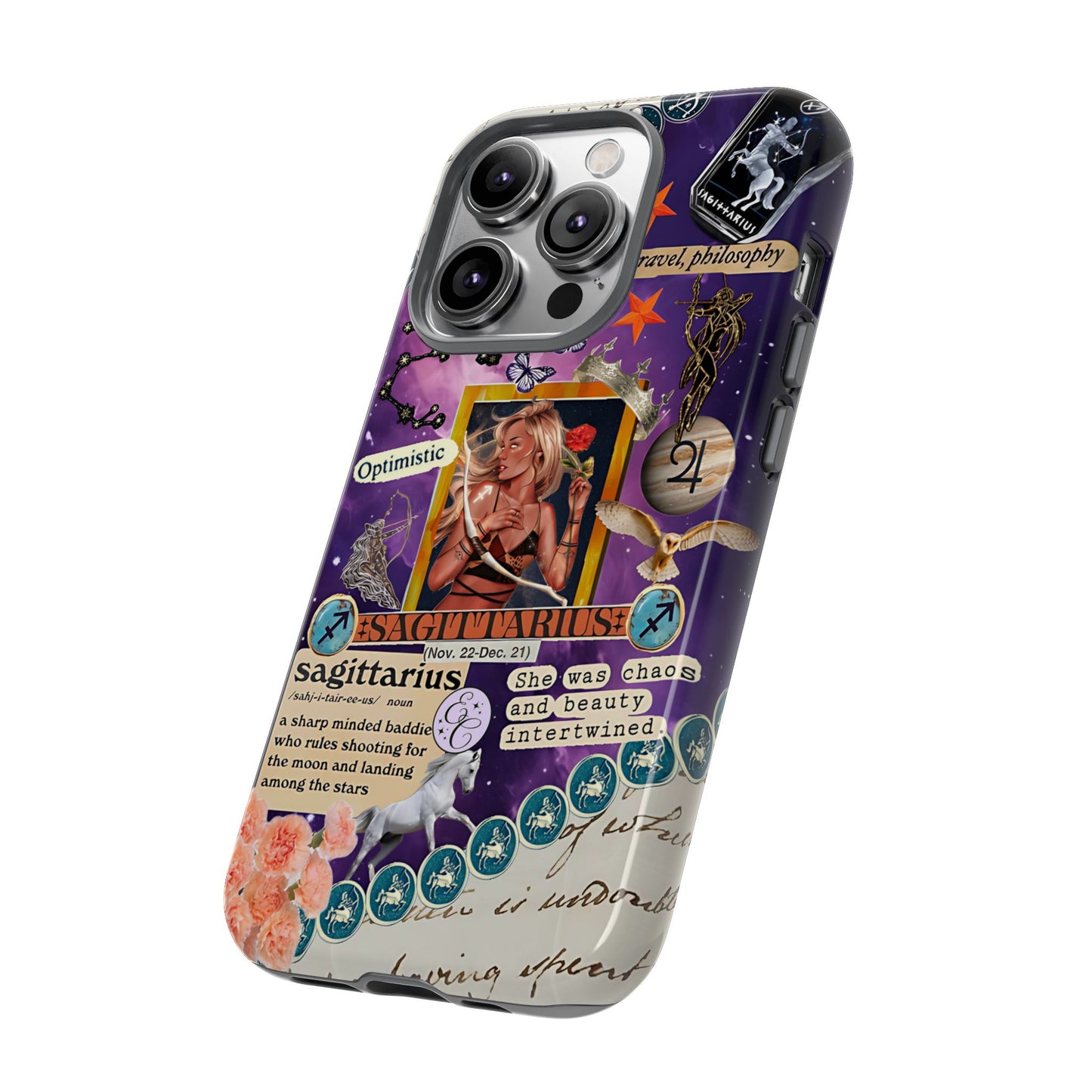 Sagittarius Zodiac Star Sign Tough Phone Case