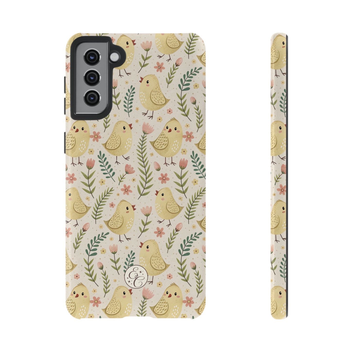 Vintage Floral Chick Pattern Tough Phone Case