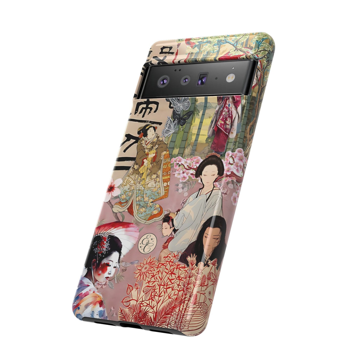 Japanese Geisha Collage Tough Phone Case