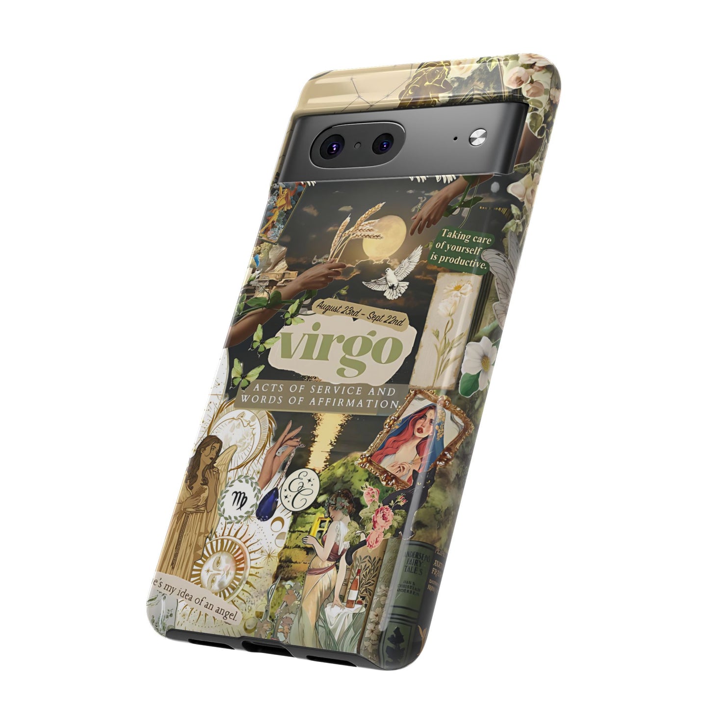 Virgo Vintage Zodiac Collage Tough Phone Case