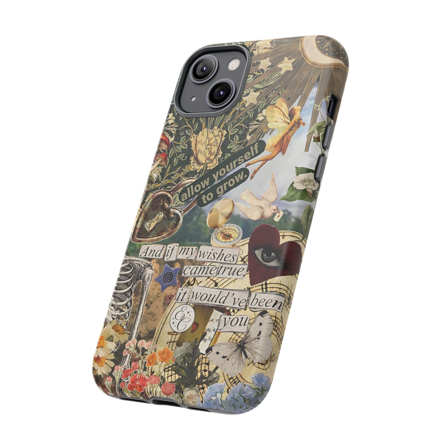 Vintage Cottage Collage Tough Phone Case