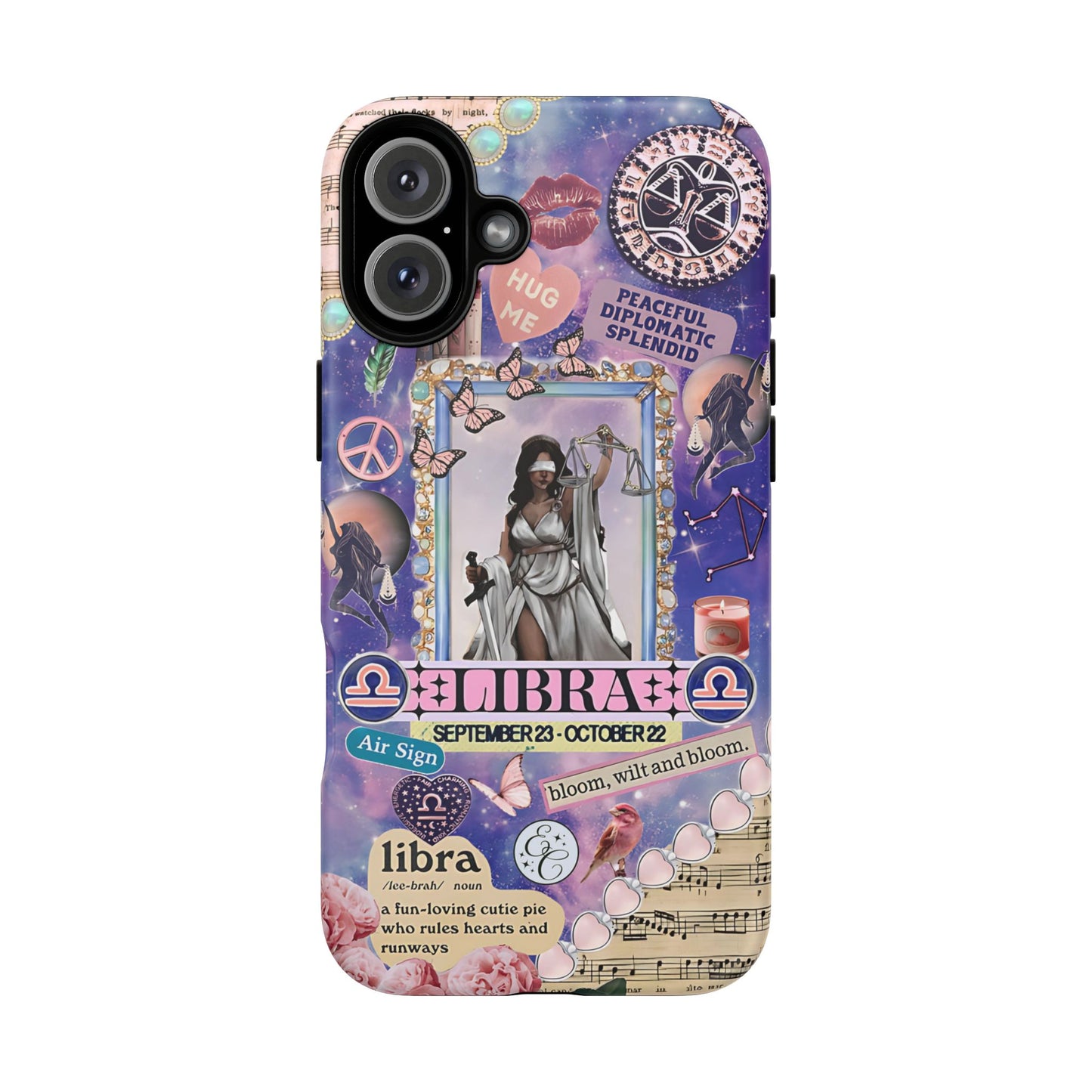 Libra Zodiac Star Sign Tough Phone Case