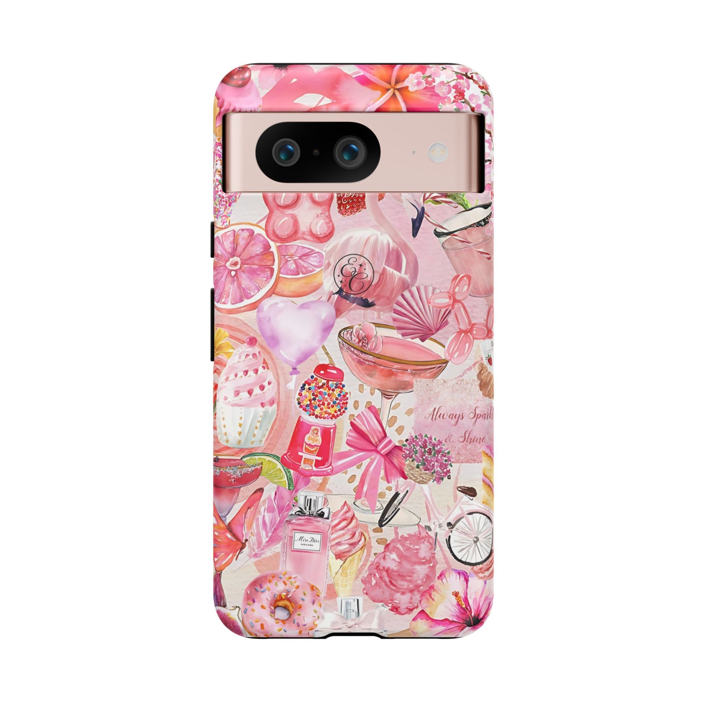 Pink Collage Tough Phone Case