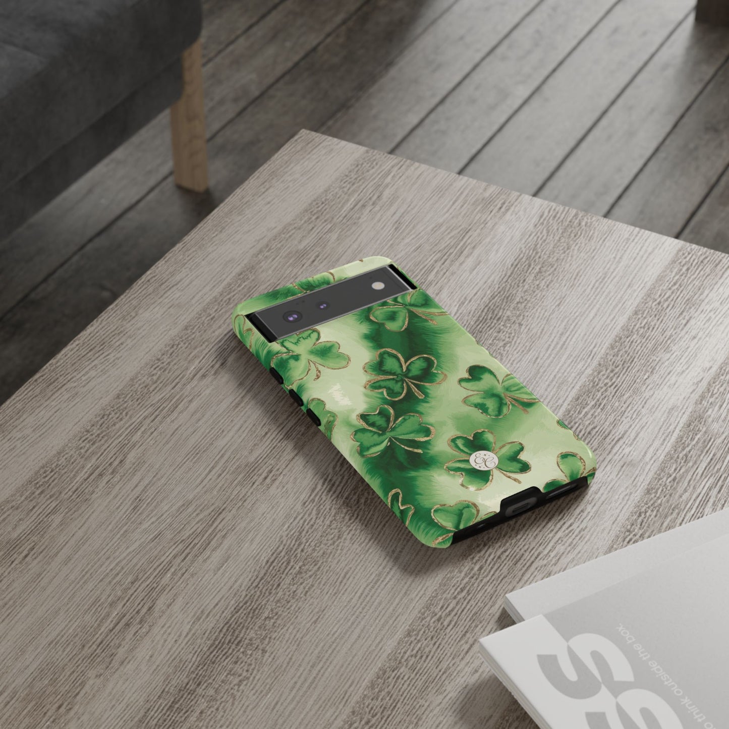 Shamrock Watercolor Pattern Tough Phone Case