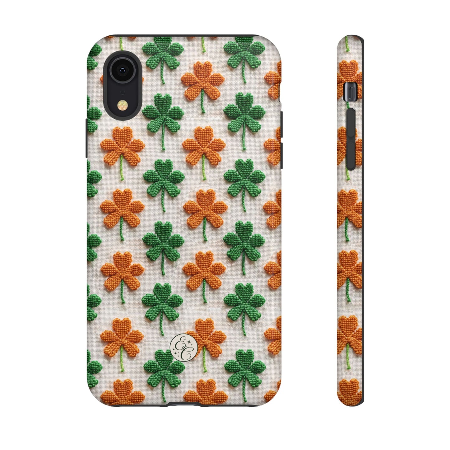 Lucky Shamrock Pattern Tough Phone Case