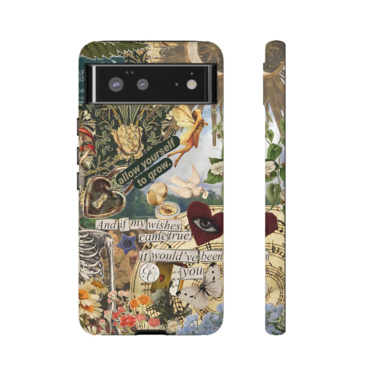 Vintage Cottage Collage Tough Phone Case