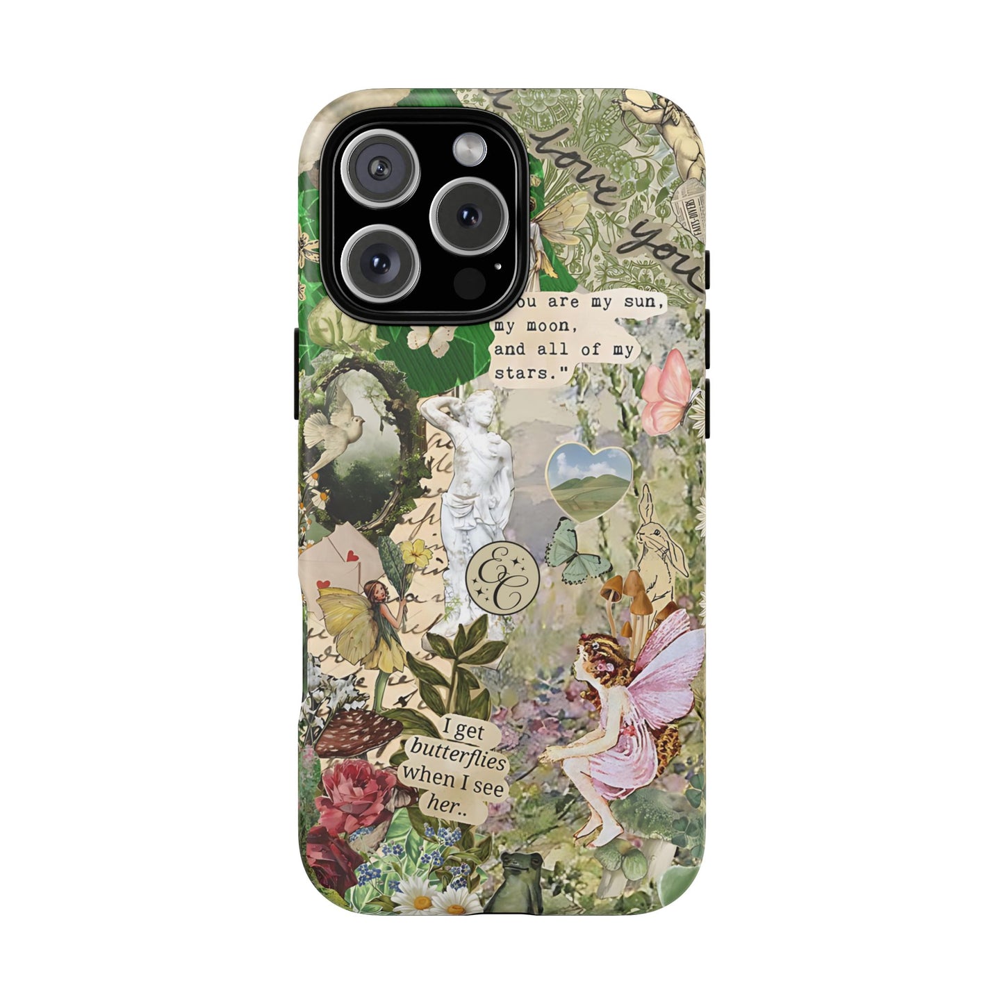 Vintage Botanical Collage Tough Phone Case