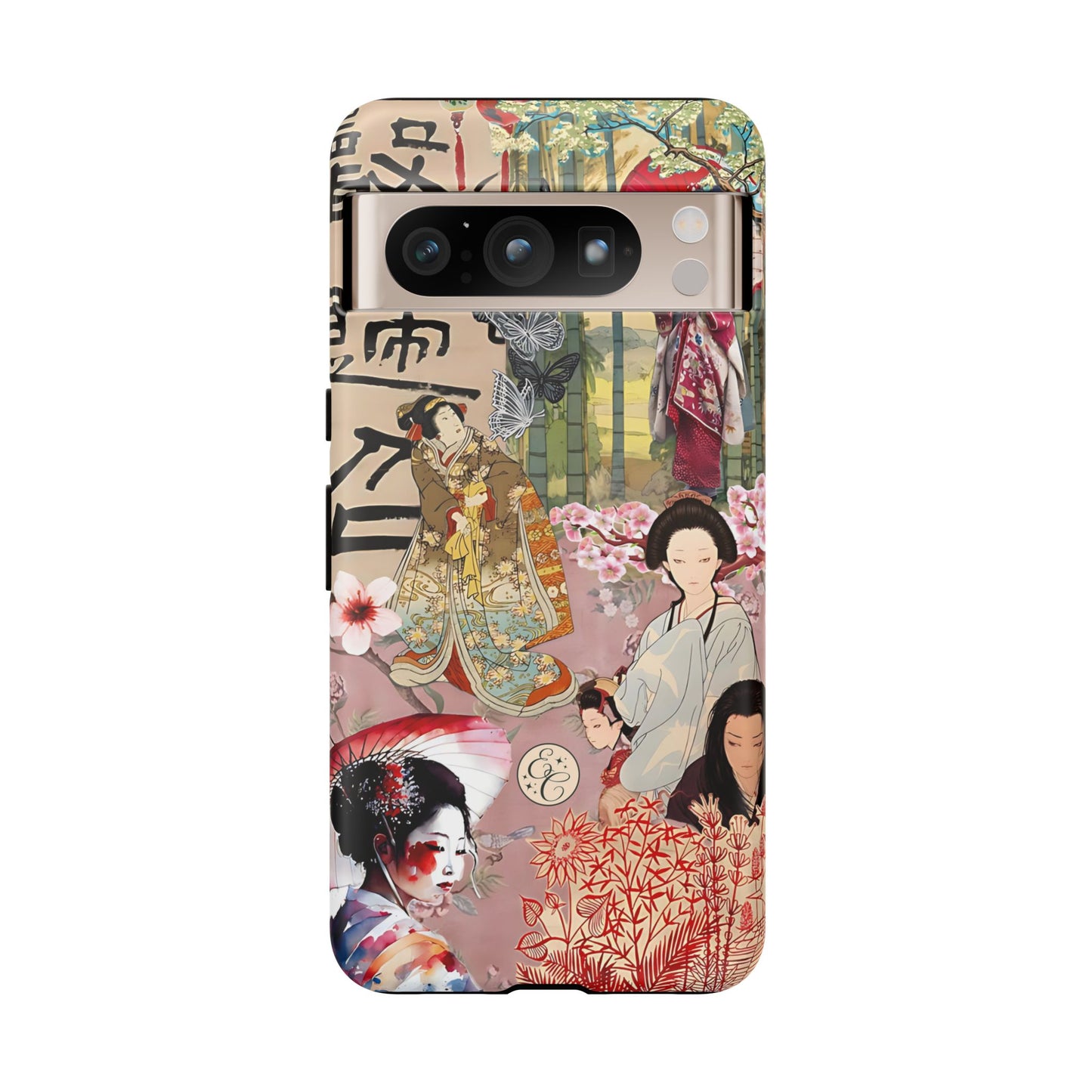 Japanese Geisha Collage Tough Phone Case