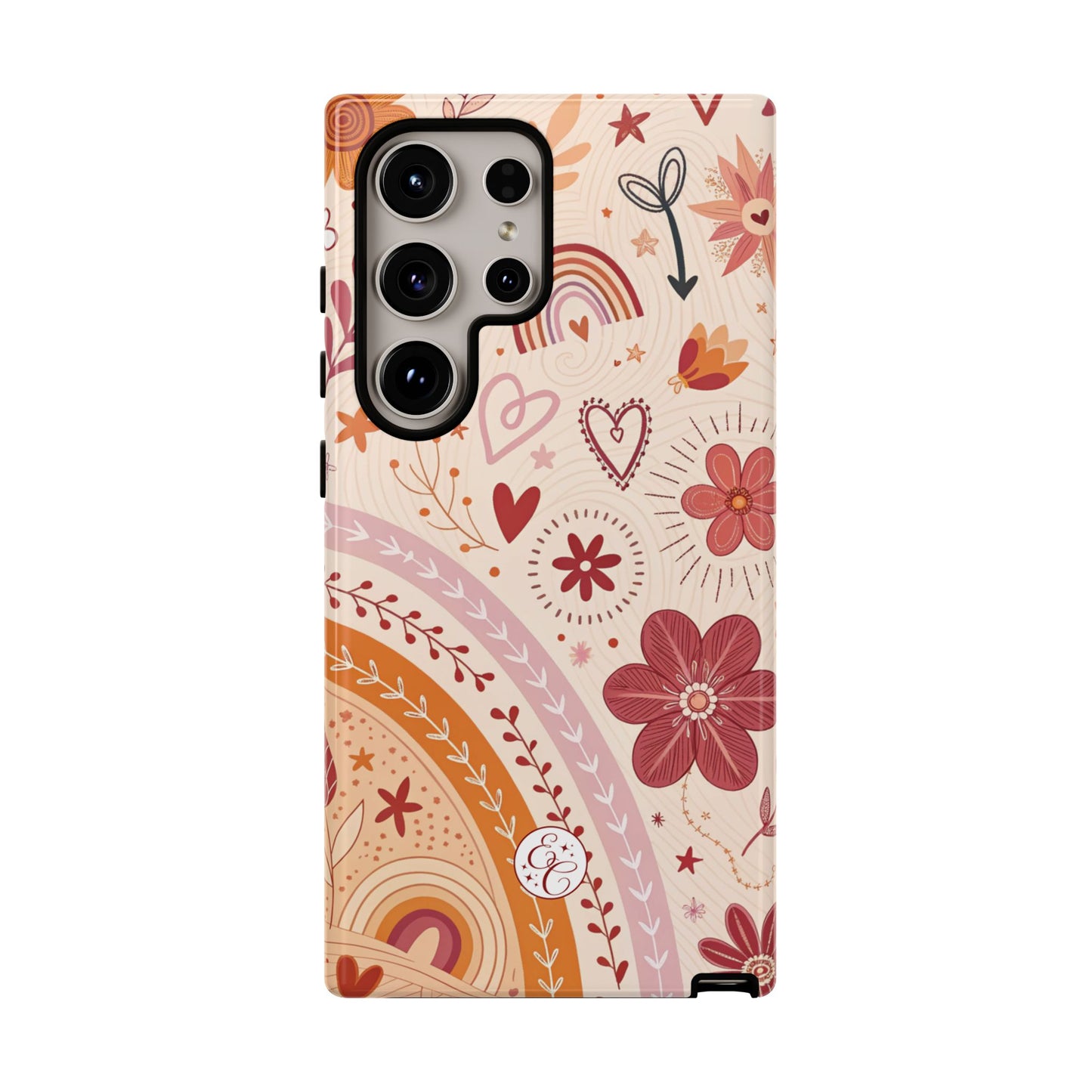 Lesbian Boho Doodle Tough Phone Case