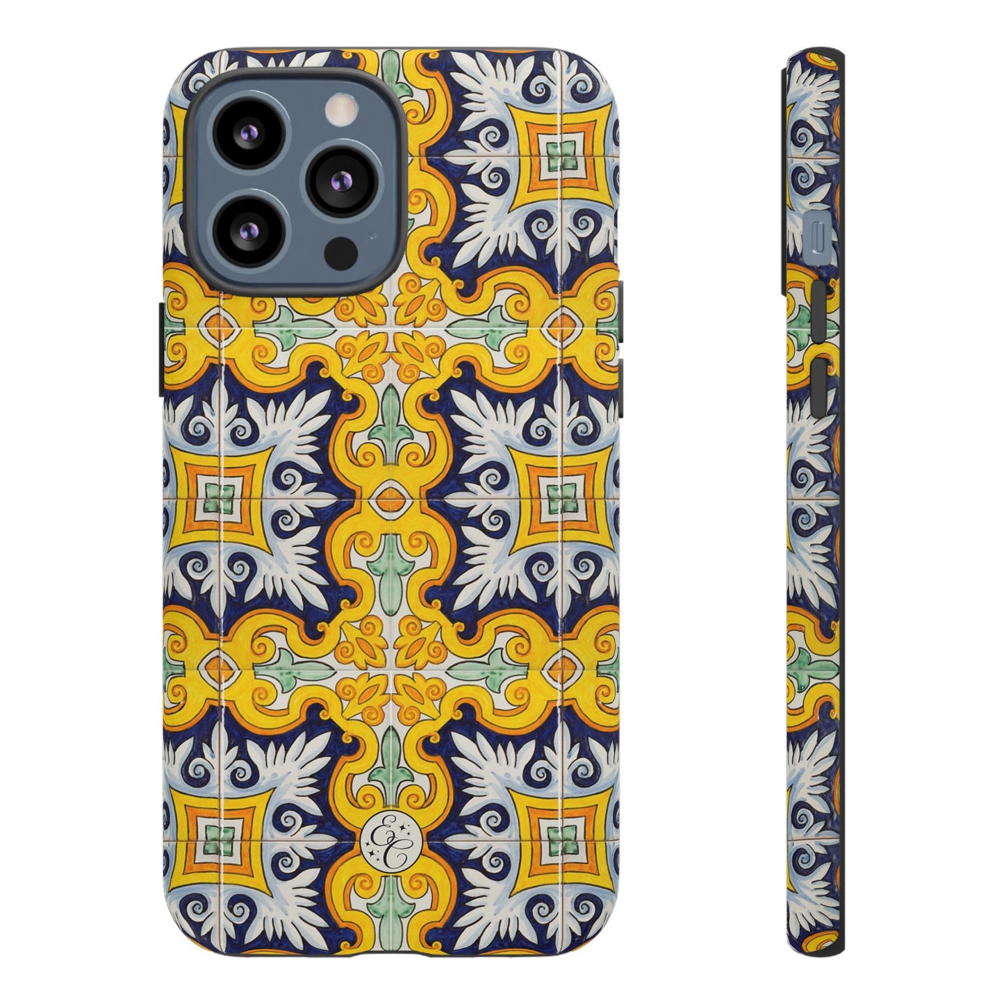 Vintage Floral Tile Tough Phone Case