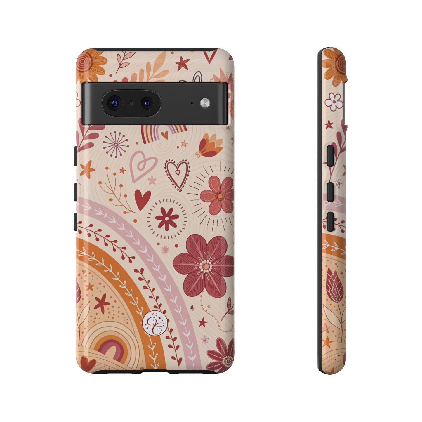 Lesbian Boho Doodle Tough Phone Case