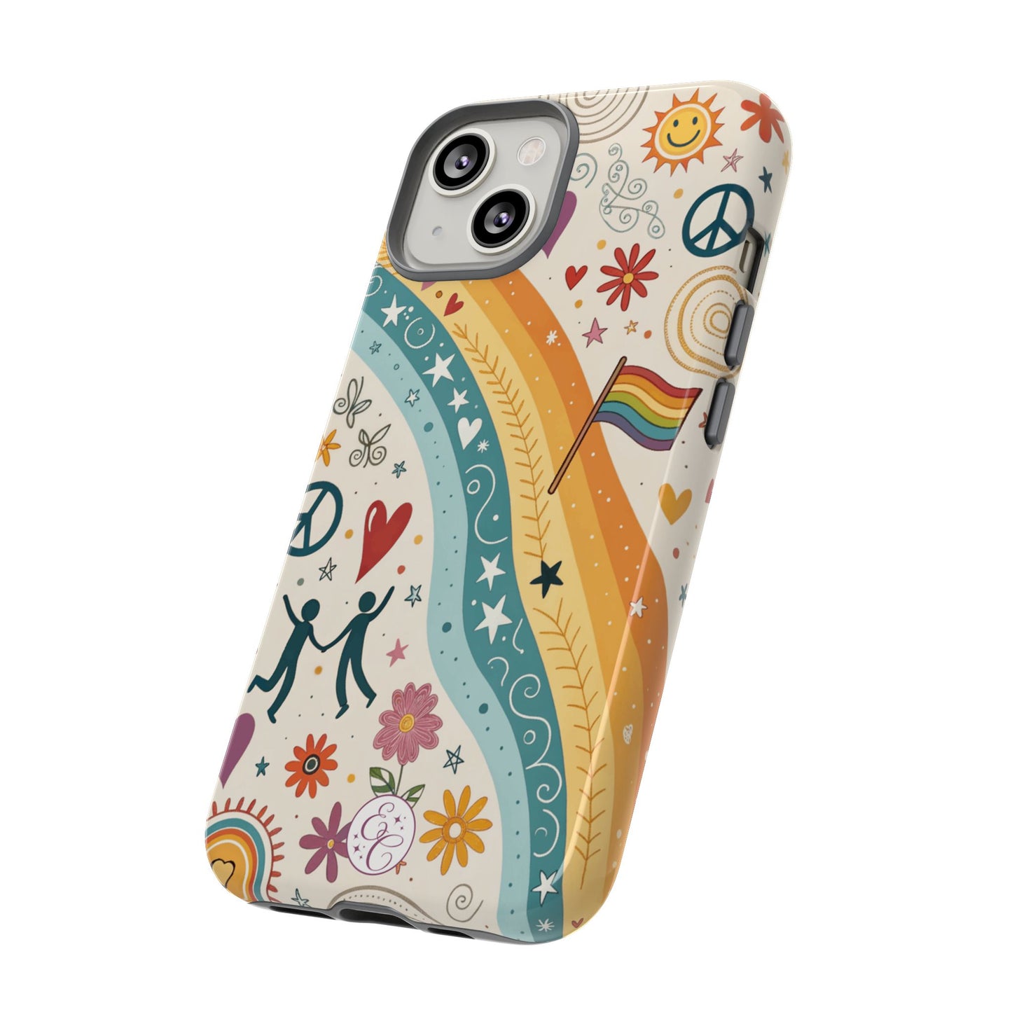 LGTBQ+ Pride Boho Doodle Tough Phone Case