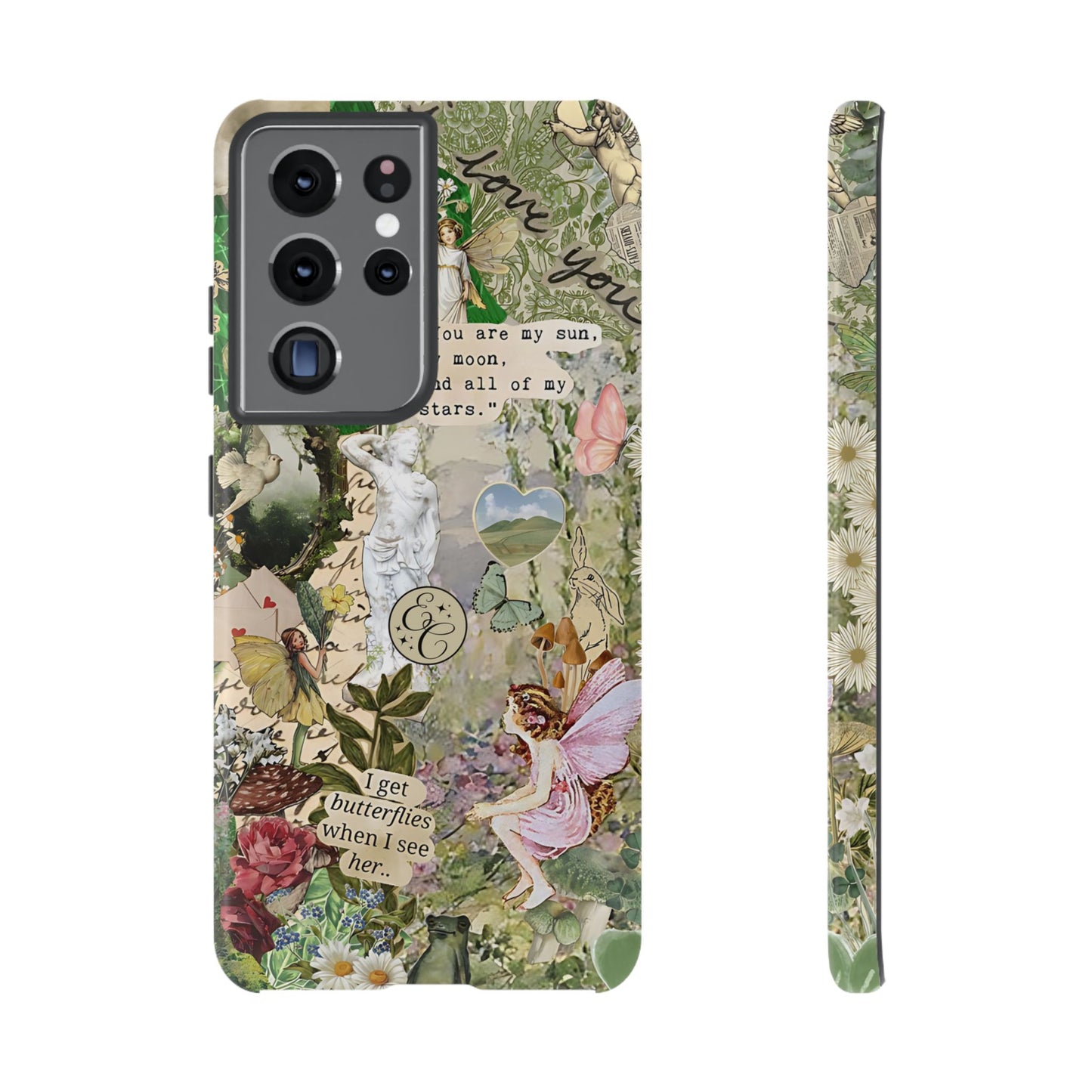 Vintage Botanical Collage Tough Phone Case