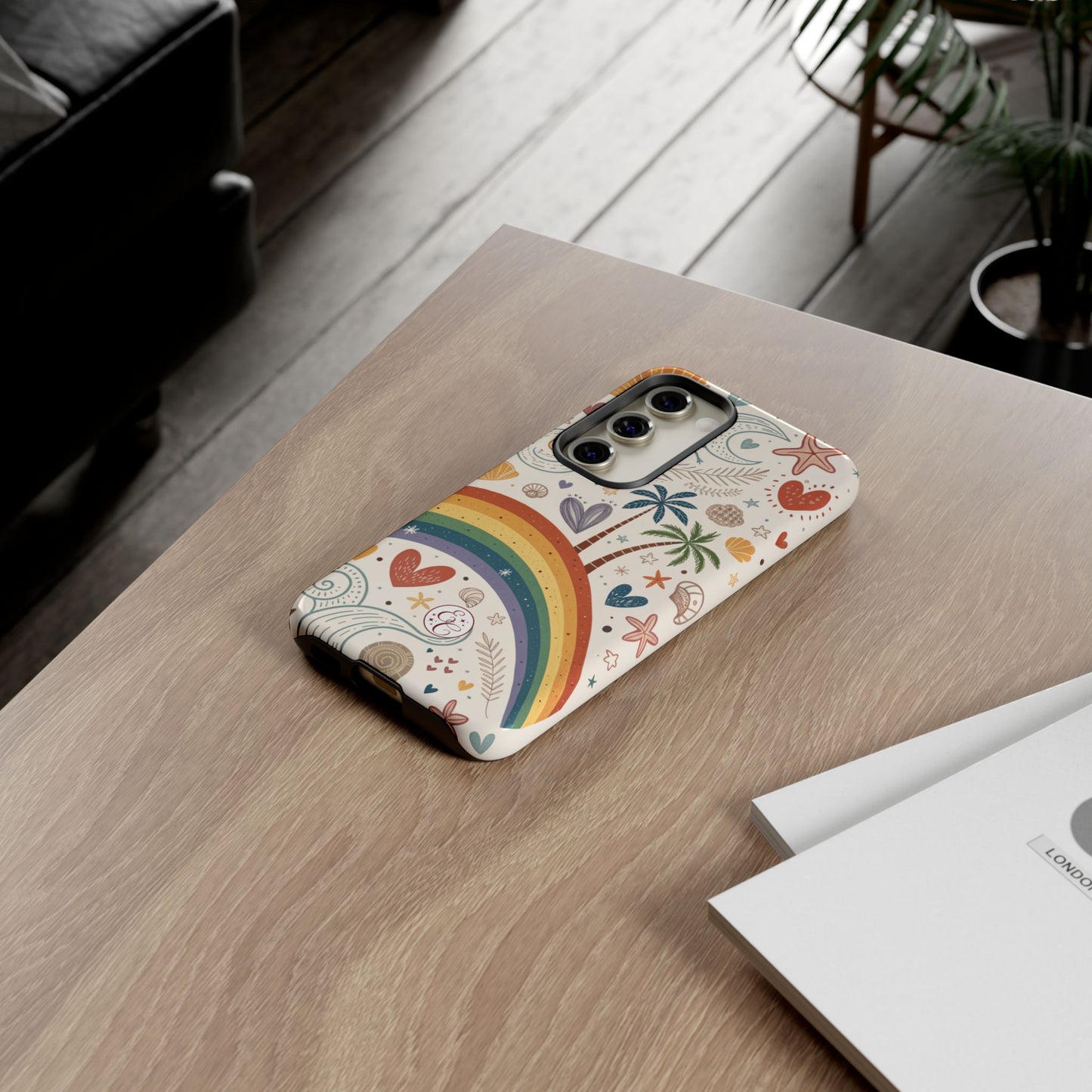 Rainbow Pride Boho Beach Tough Phone Case