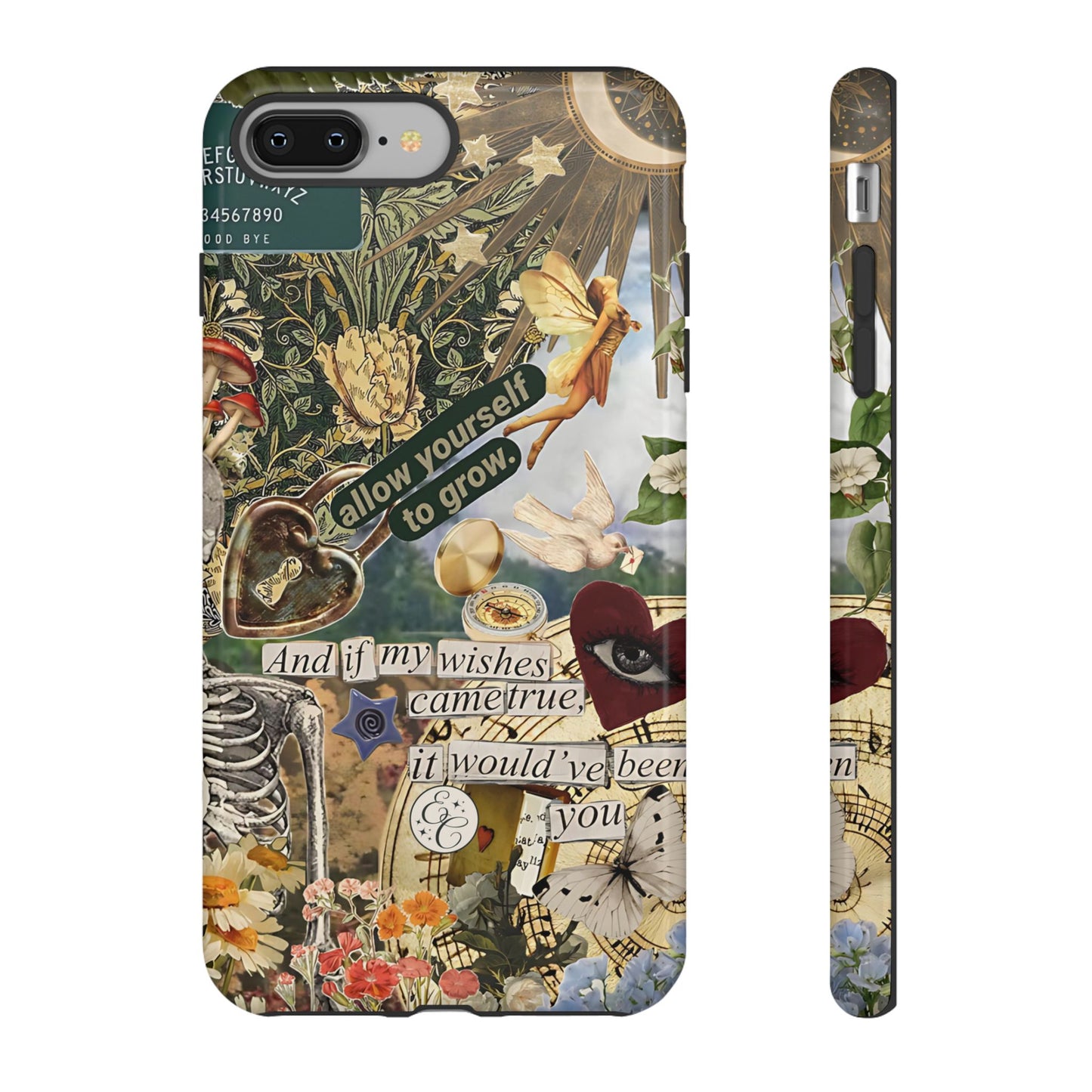 Vintage Cottage Collage Tough Phone Case