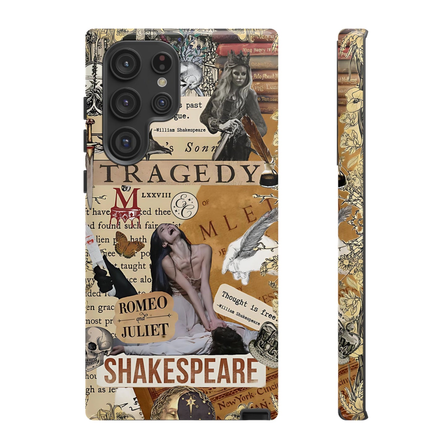 Shakespeare Tragedy Collage Tough Phone Case