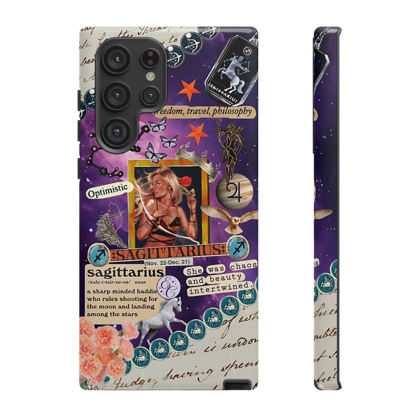 Sagittarius Zodiac Star Sign Tough Phone Case