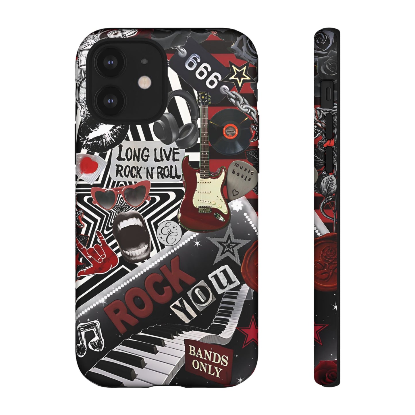 Rock and Roll Collage Tough Phone Case