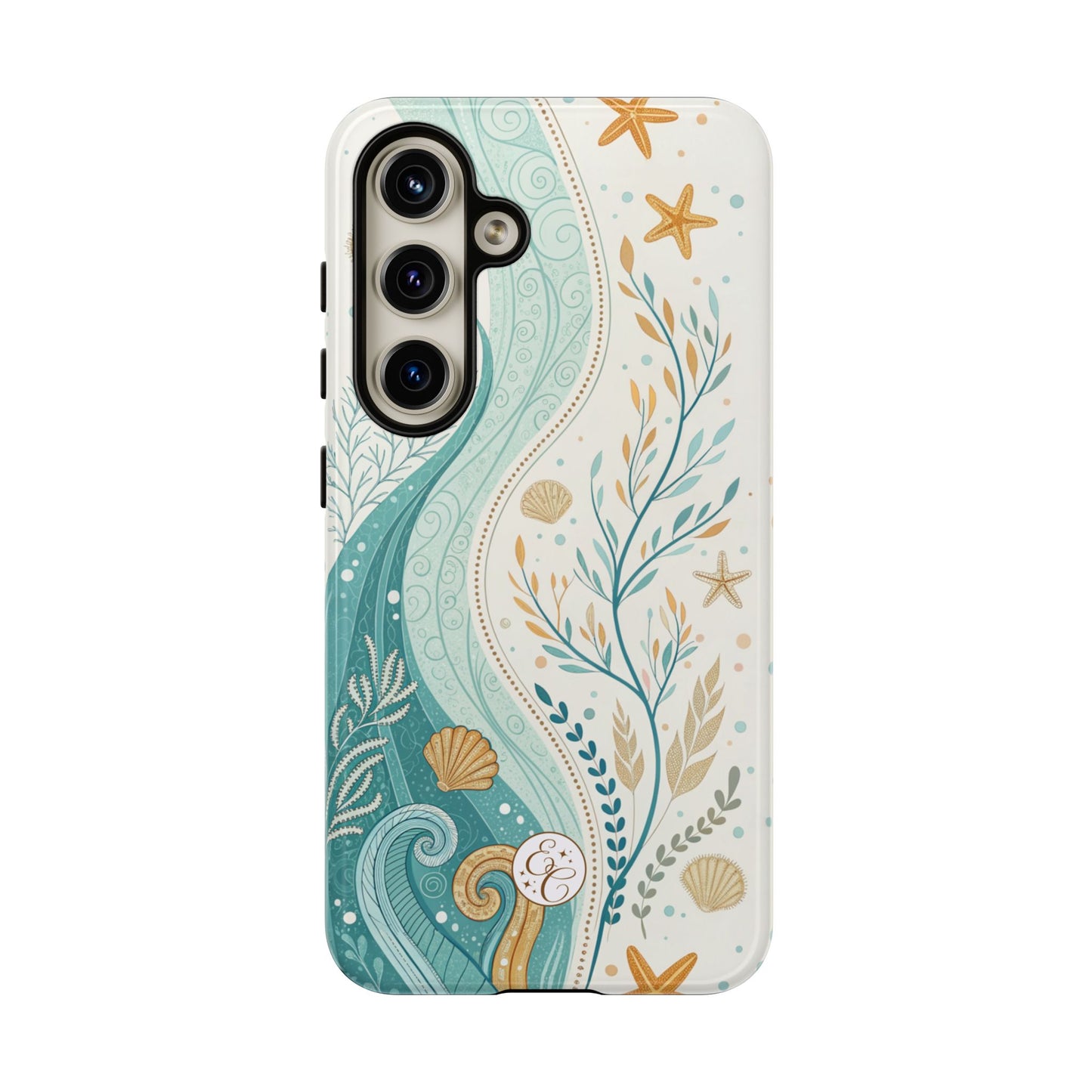 Ocean Boho Doodle Tough Phone Case