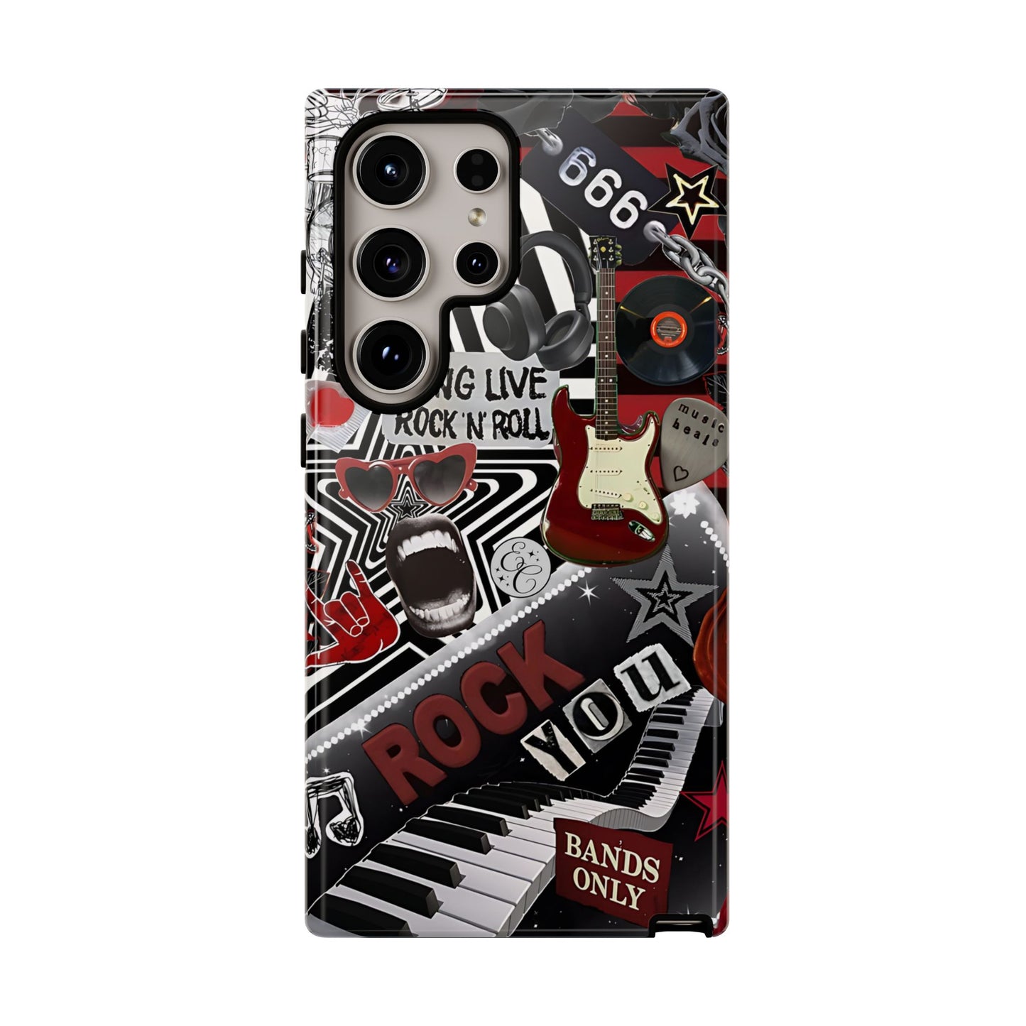 Rock and Roll Collage Tough Phone Case