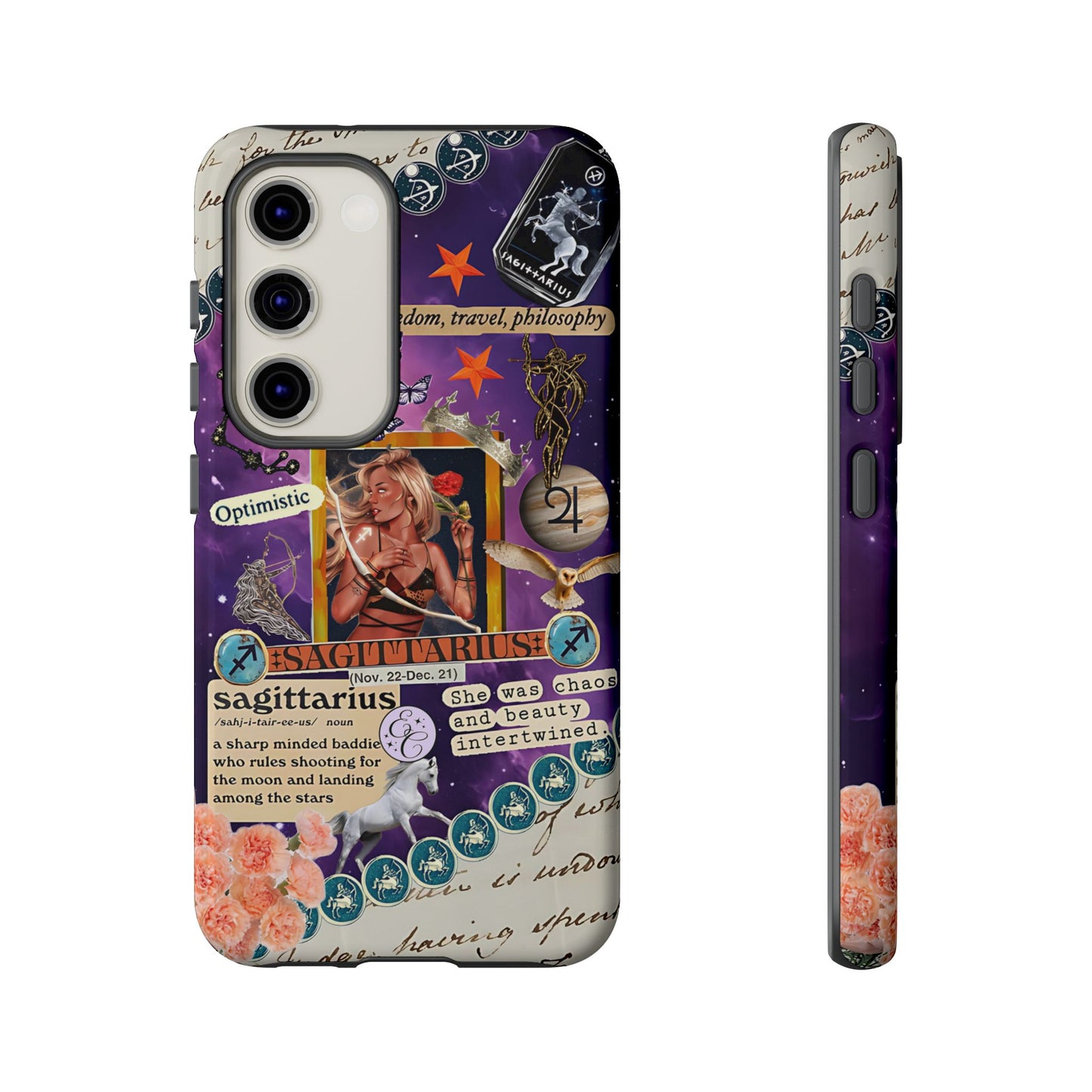 Sagittarius Zodiac Star Sign Tough Phone Case