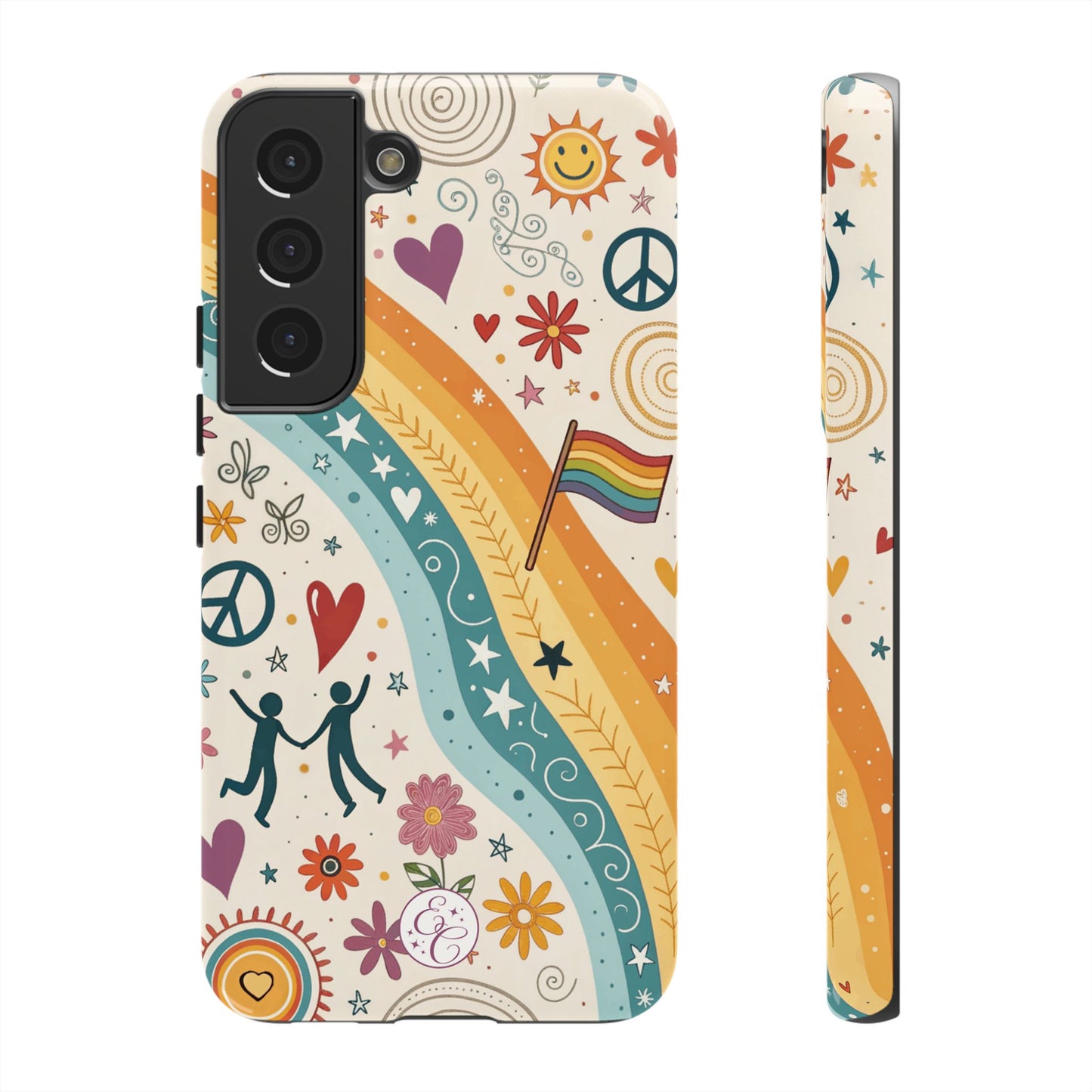 LGTBQ+ Pride Boho Doodle Tough Phone Case