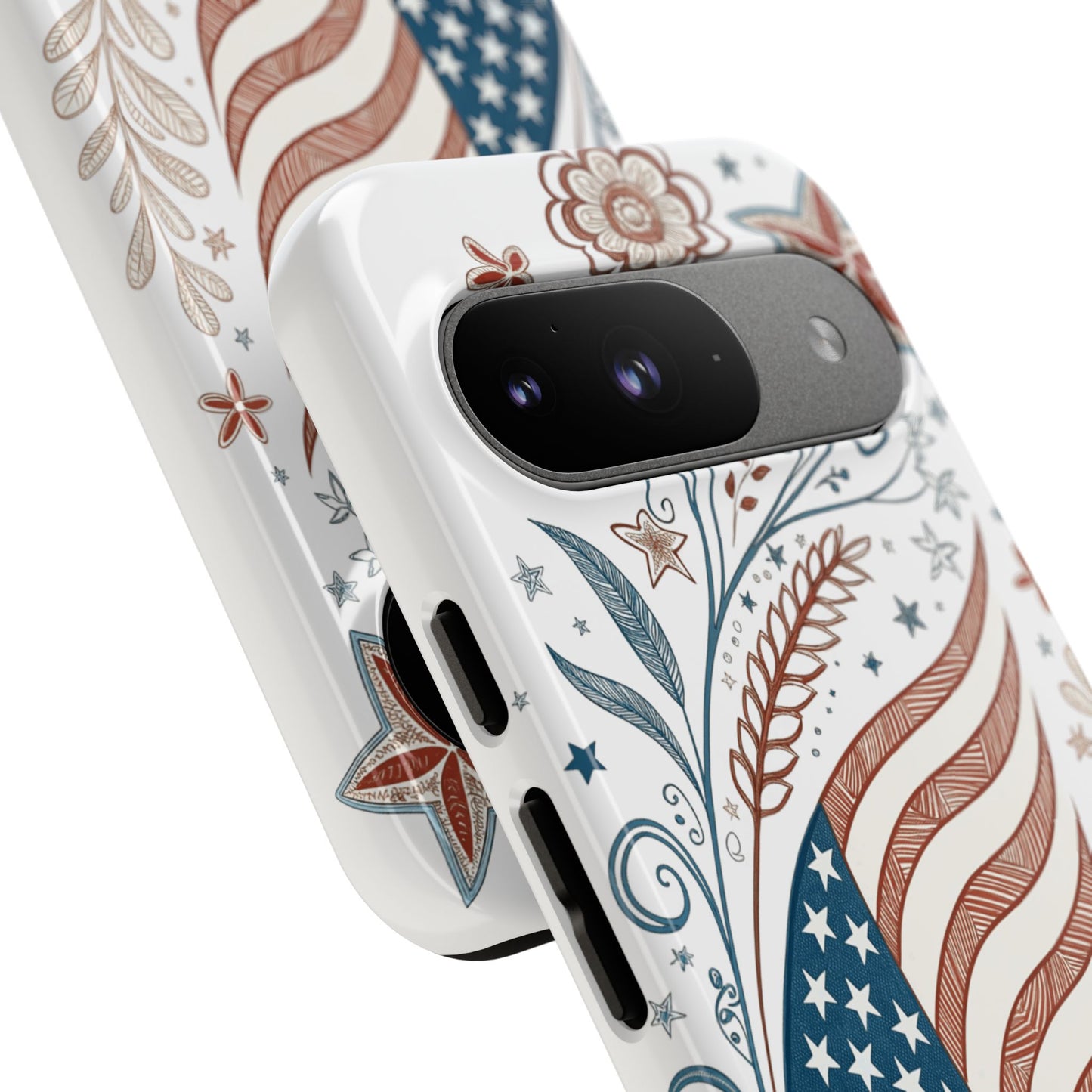 Boho American Flag Tough Phone Case