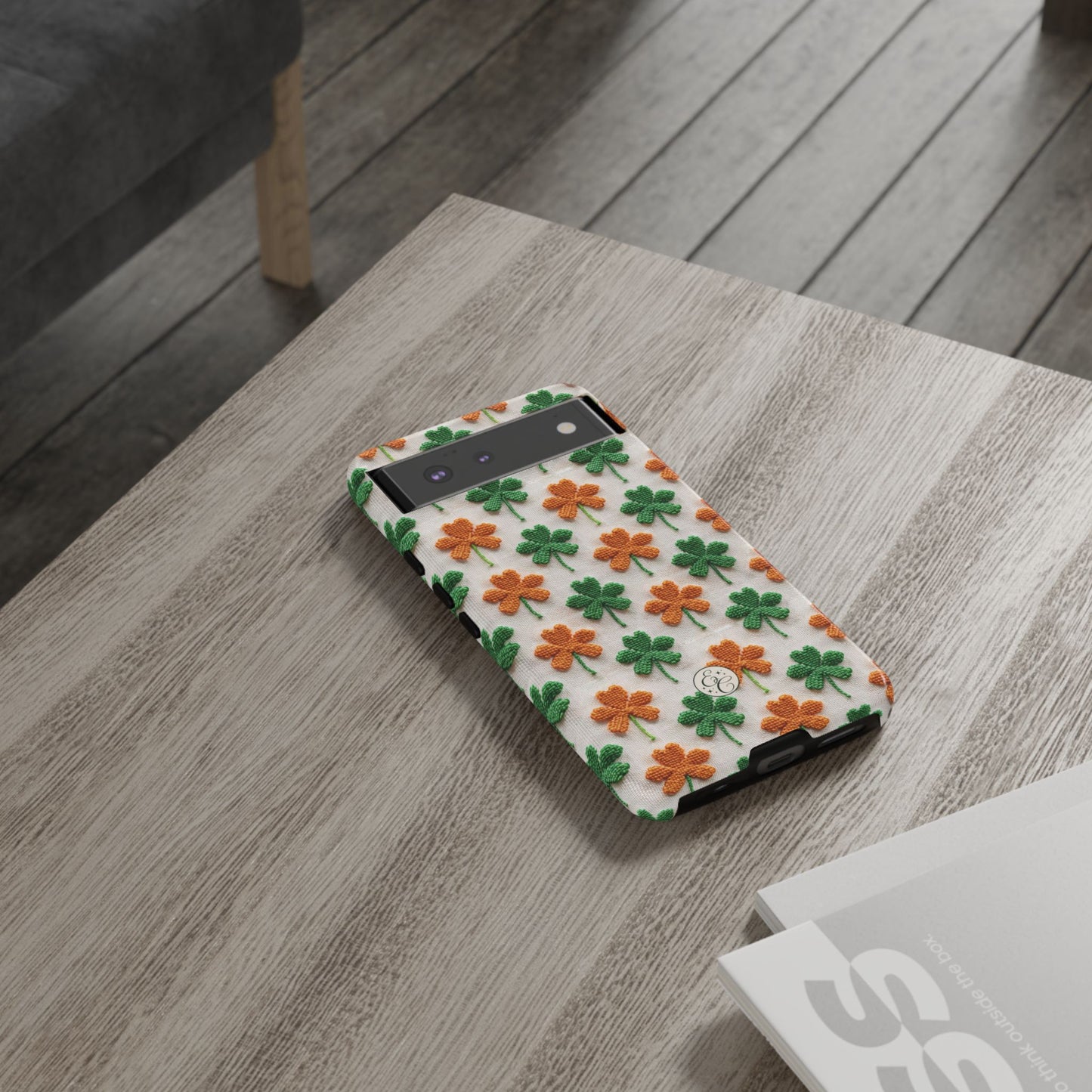 Lucky Shamrock Pattern Tough Phone Case