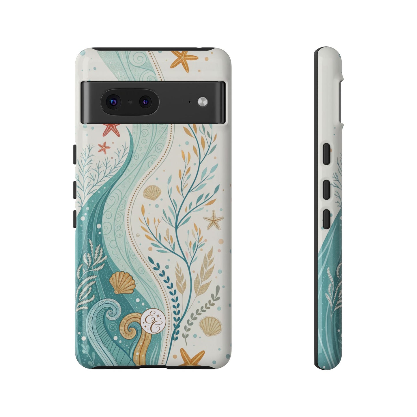 Ocean Boho Doodle Tough Phone Case