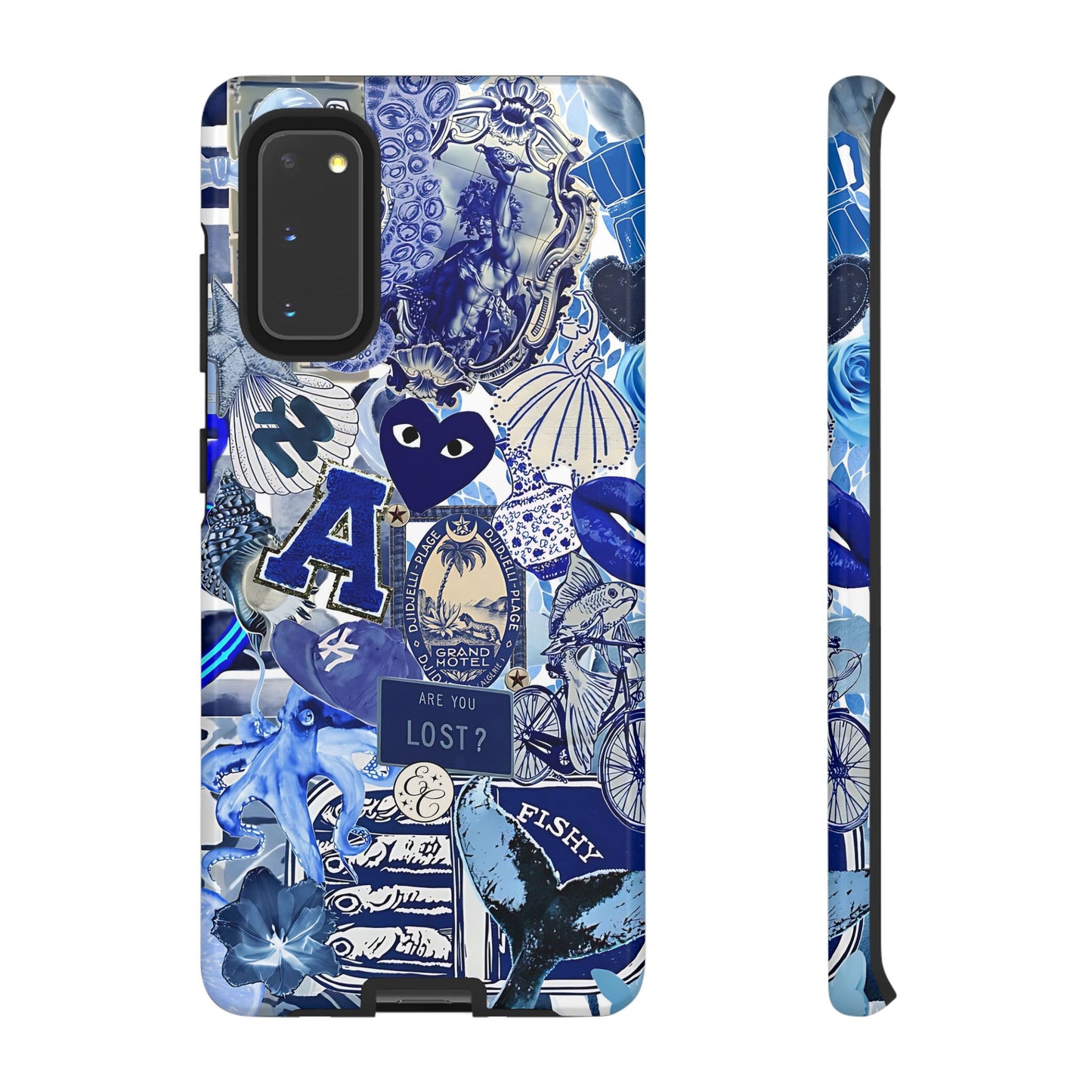 Blue Collage Tough Phone Case