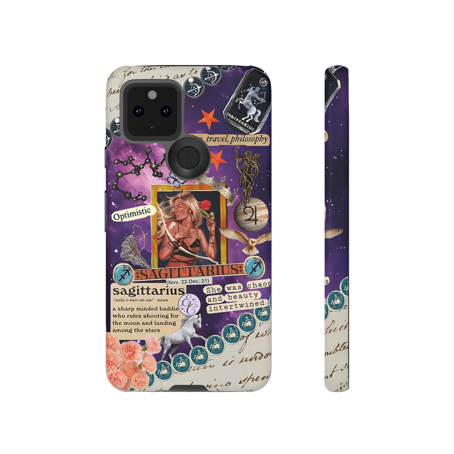 Sagittarius Zodiac Star Sign Tough Phone Case